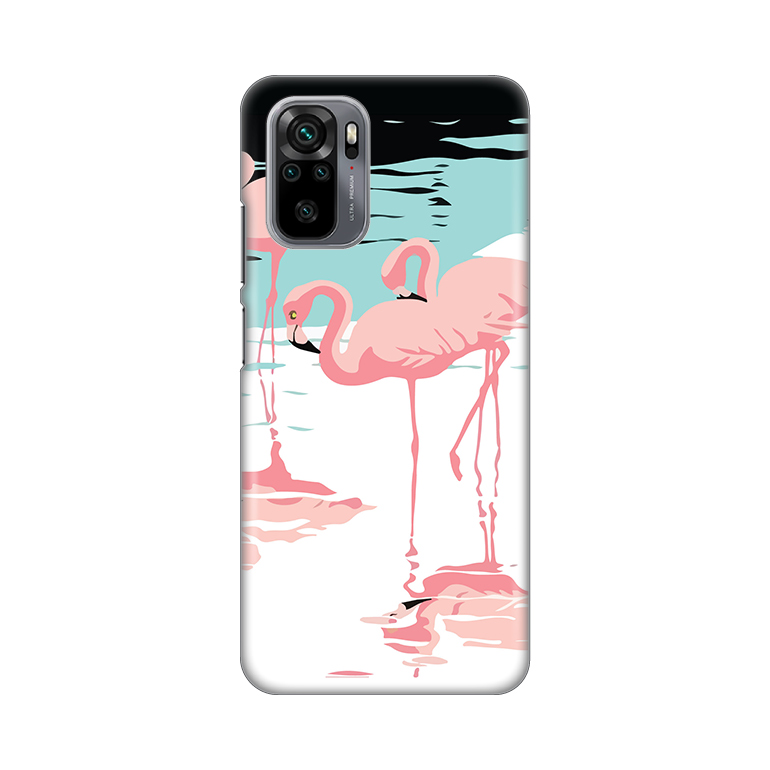 Maska(futrola) Silikonska Print za Xiaomi Redmi Note 10 4G/10s Pink Flamingos