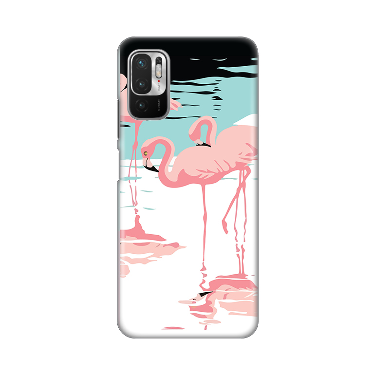 Maska(futrola) Silikonska Print za Xiaomi Redmi Note 10 5G Pink Flamingos