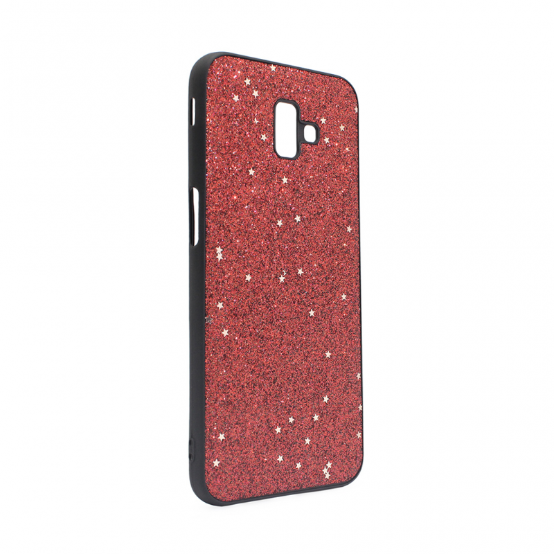 Maska(futrola) Sparkle Shiny za Samsung J610FN Galaxy J6 Plus crvena