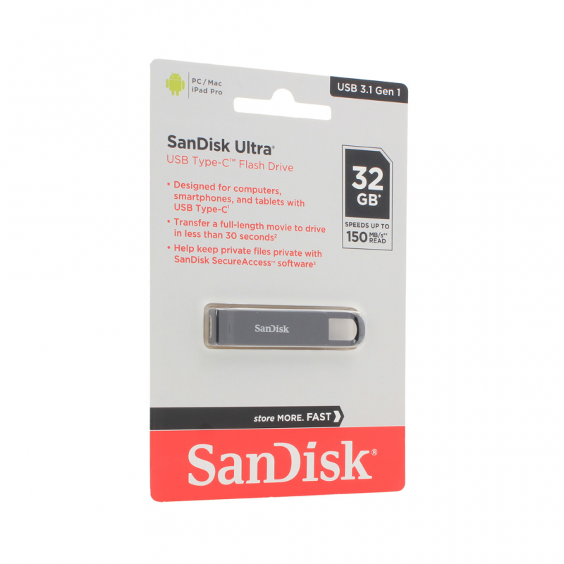 USB flash memorija SanDisk Cruzer Ultra 3.1 150MB/s 32GB Type C