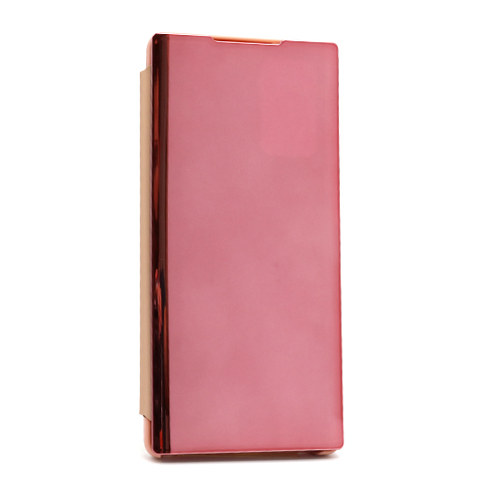 Futrola BI FOLD CLEAR VIEW za Samsung N980F Galaxy Note 20 roze