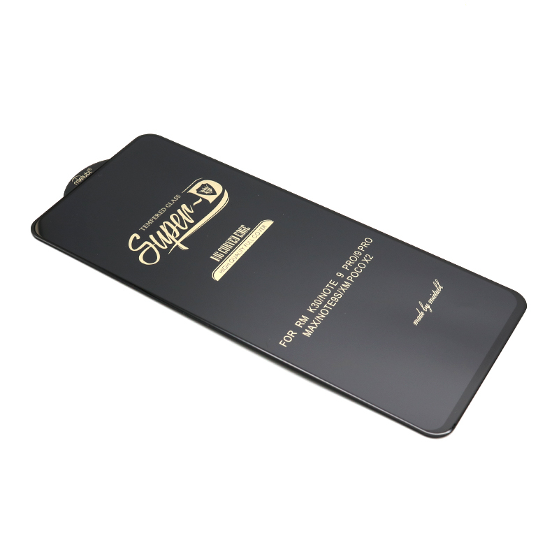 Folija za zastitu ekrana GLASS 11D za Xiaomi Redmi Note 9 Pro/Note 9S SUPER D crna