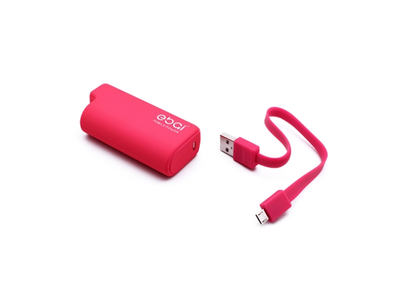 Back up baterija Ebai micro USB 2400mAh pink