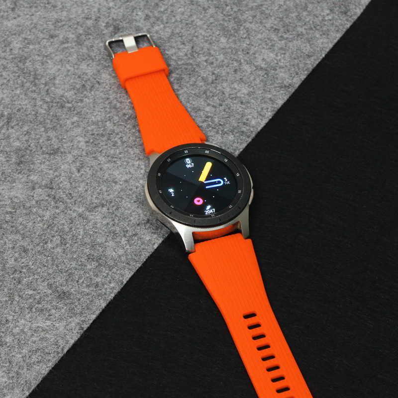 Narukvica relief za smart watch 22mm narandzasta