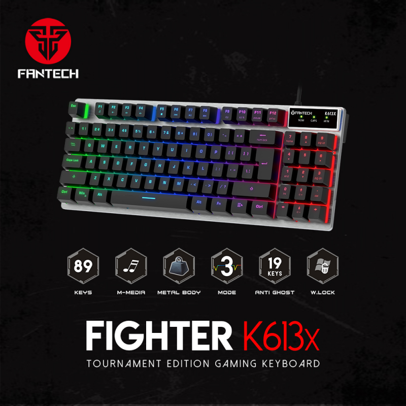 Tastatura Gaming Fantech K613X Fighter crna