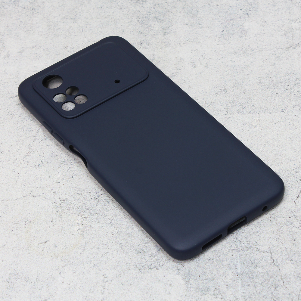 Maska(futrola) Teracell Giulietta za Xiaomi Poco M4 Pro 4G mat tamno plava