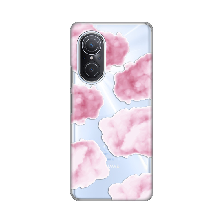 Maska(futrola) Silikonska Print Skin za Huawei Nova 9 SE Pink Clouds