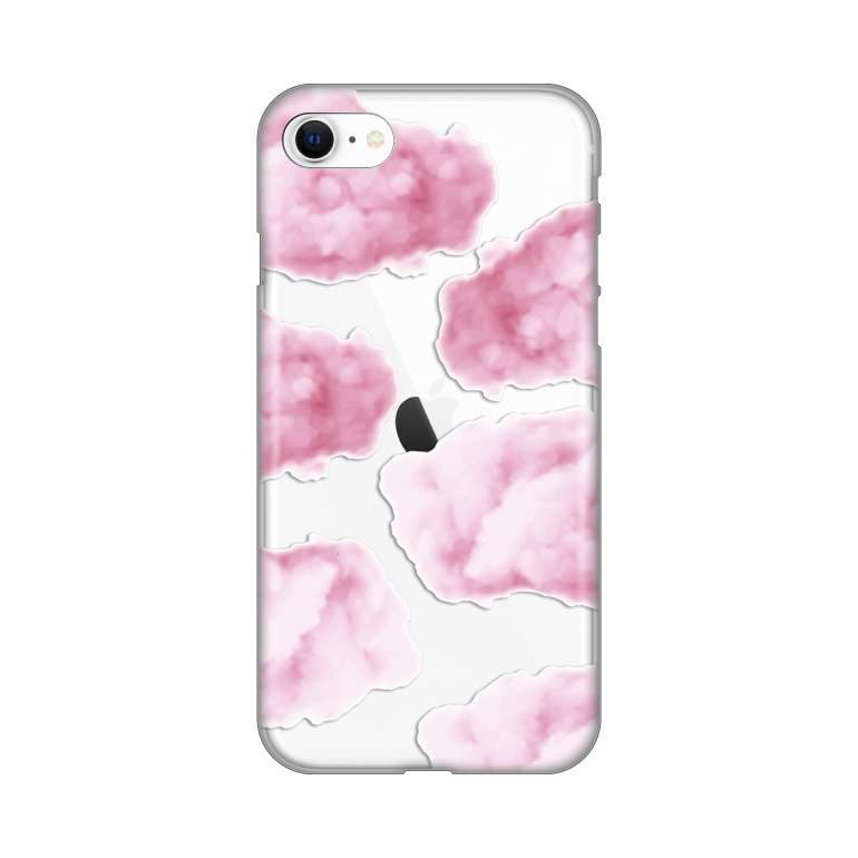 Maska(futrola) Silikonska Print Skin za iPhone 7/8/SE 2020/2022 Pink Clouds
