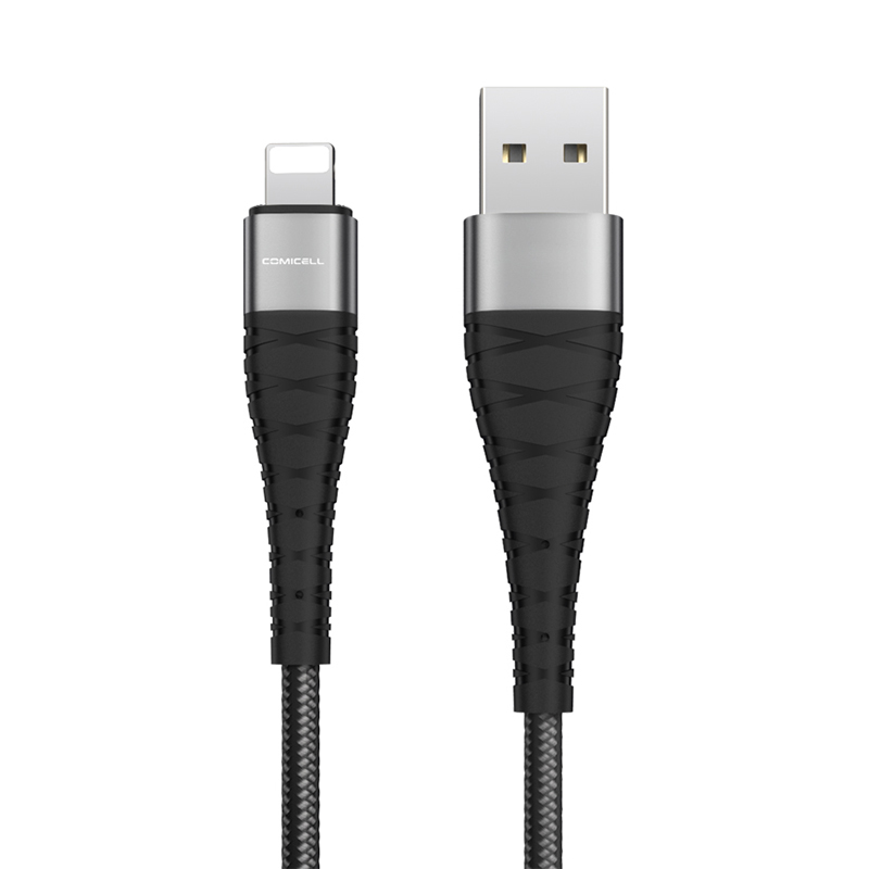 USB data kabal Comicell Superior CO-BX32 5A Lightning crni