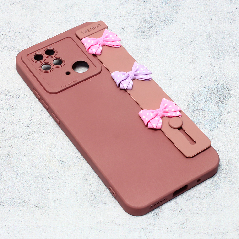 Maska(futrola) Bow za Xiaomi Redmi 10C roze