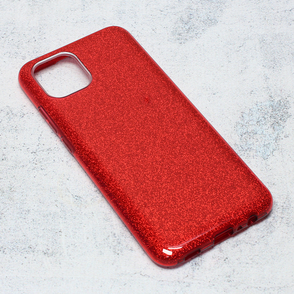 Maska(futrola) Crystal Dust za Samsung A035G Galaxy A03 166mm (EU) crvena