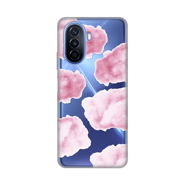 Maska(futrola) Silikonska Print Skin za Huawei Nova Y70/Y70 Plus Pink Clouds