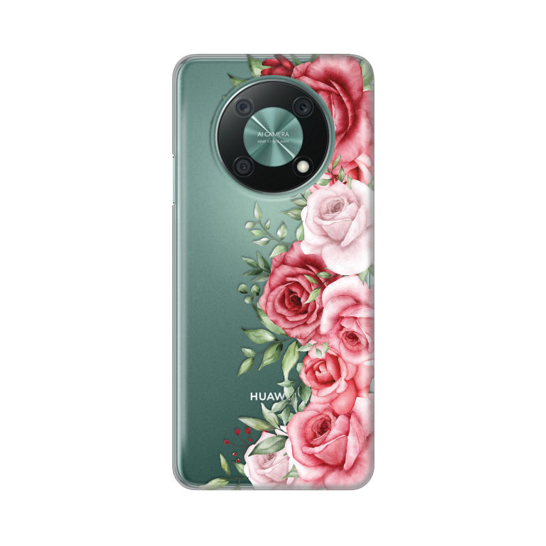 Maska(futrola) Silikonska Print Skin za Huawei Nova Y90 Wild Roses
