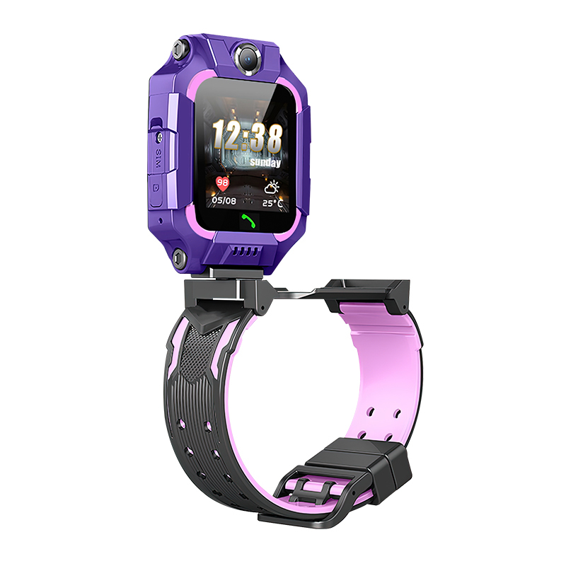 Smart Watch Z6 deciji sat ljubicasti dual camera (pop-up)