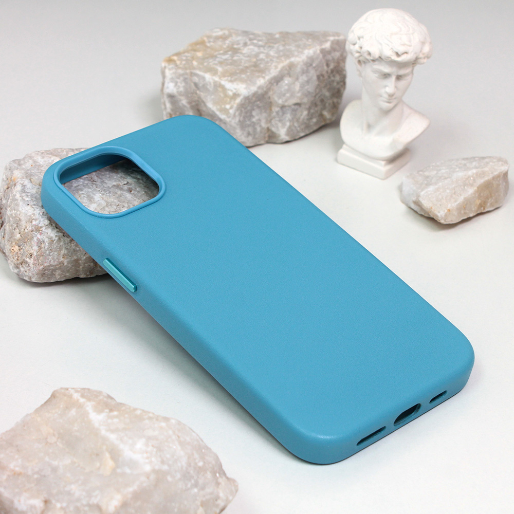 Maska(futrola) Beautiful Shine Leather iPhone 13 6.1 svetlo plava
