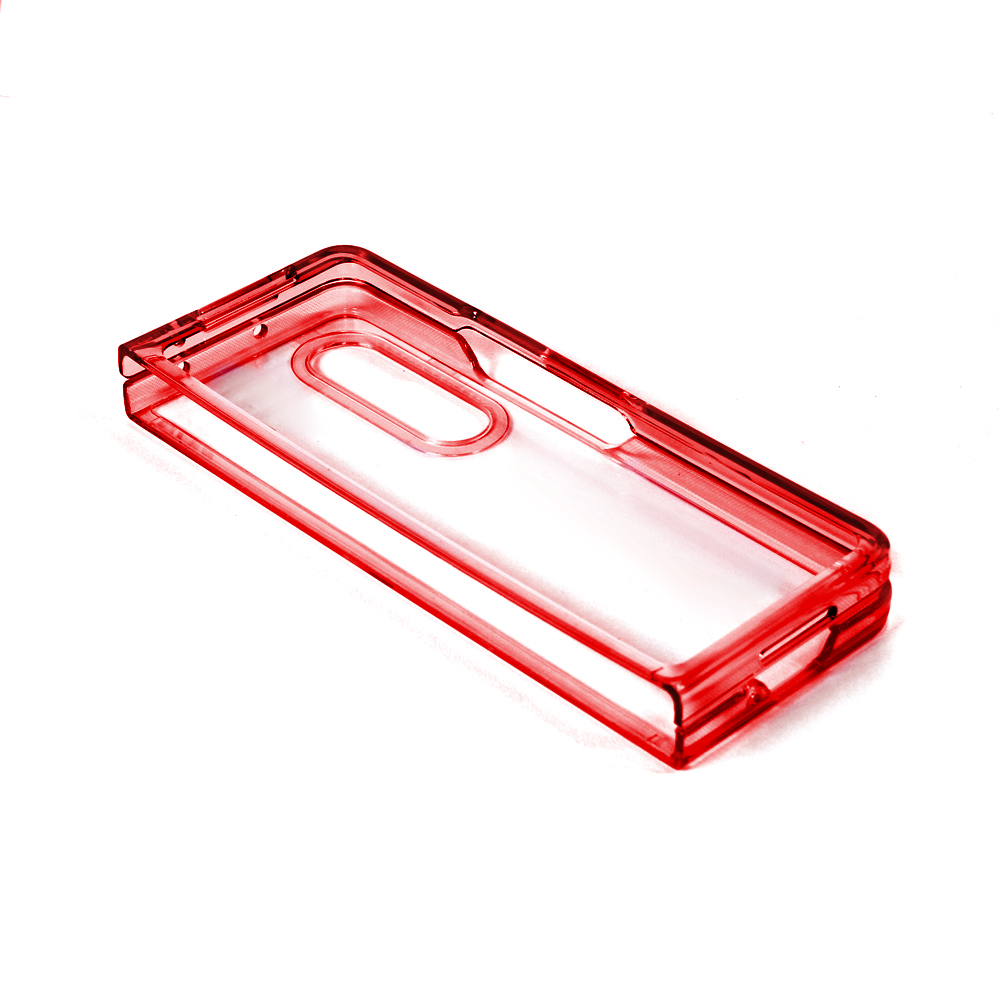 Maska(futrola) Clear TPU za Samsung Z Fold 3 crvena