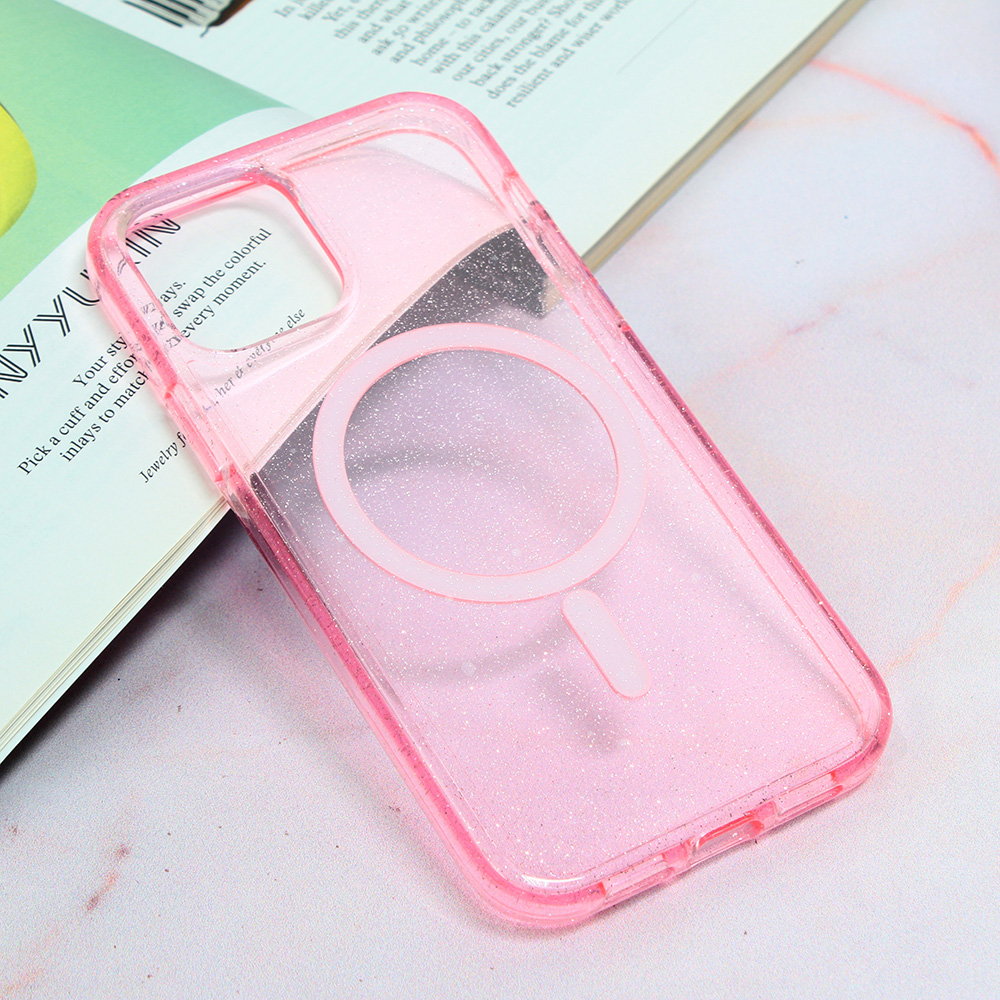 Maska(futrola) Magsafe Star za iPhone 12 6.1 roze