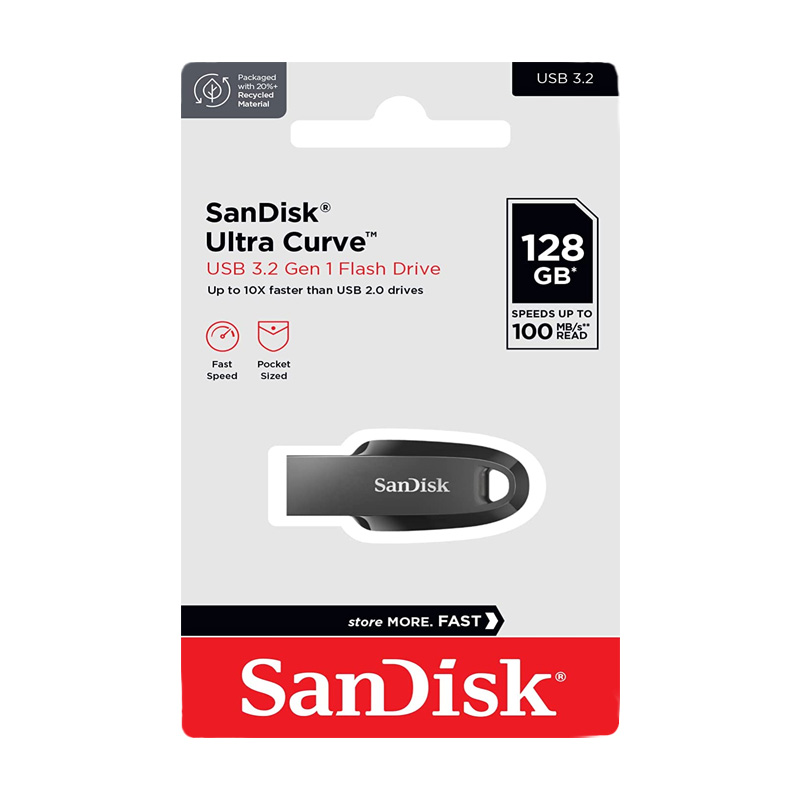 USB flash memorija SanDisk Ultra Curve 3.2 128GB crna