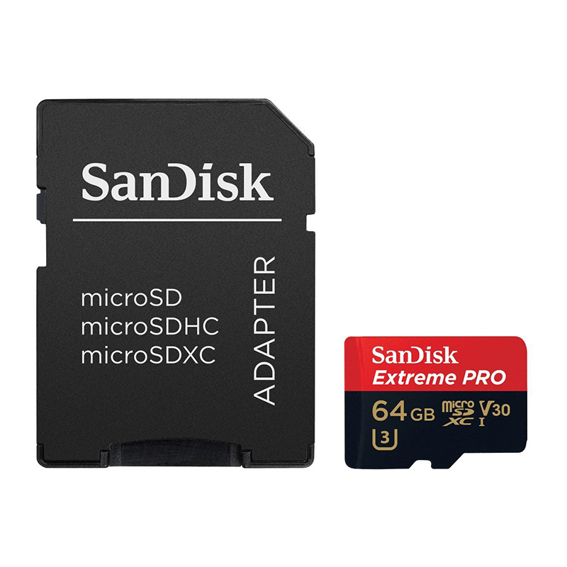 SanDisk SDXC 64GB Micro Extreme Pro 200MB/s A2 C10 V30 UHS-I sa Adapterom