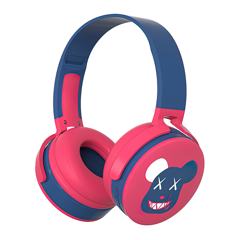 Slusalice Bluetooth DR-53 pink/plave