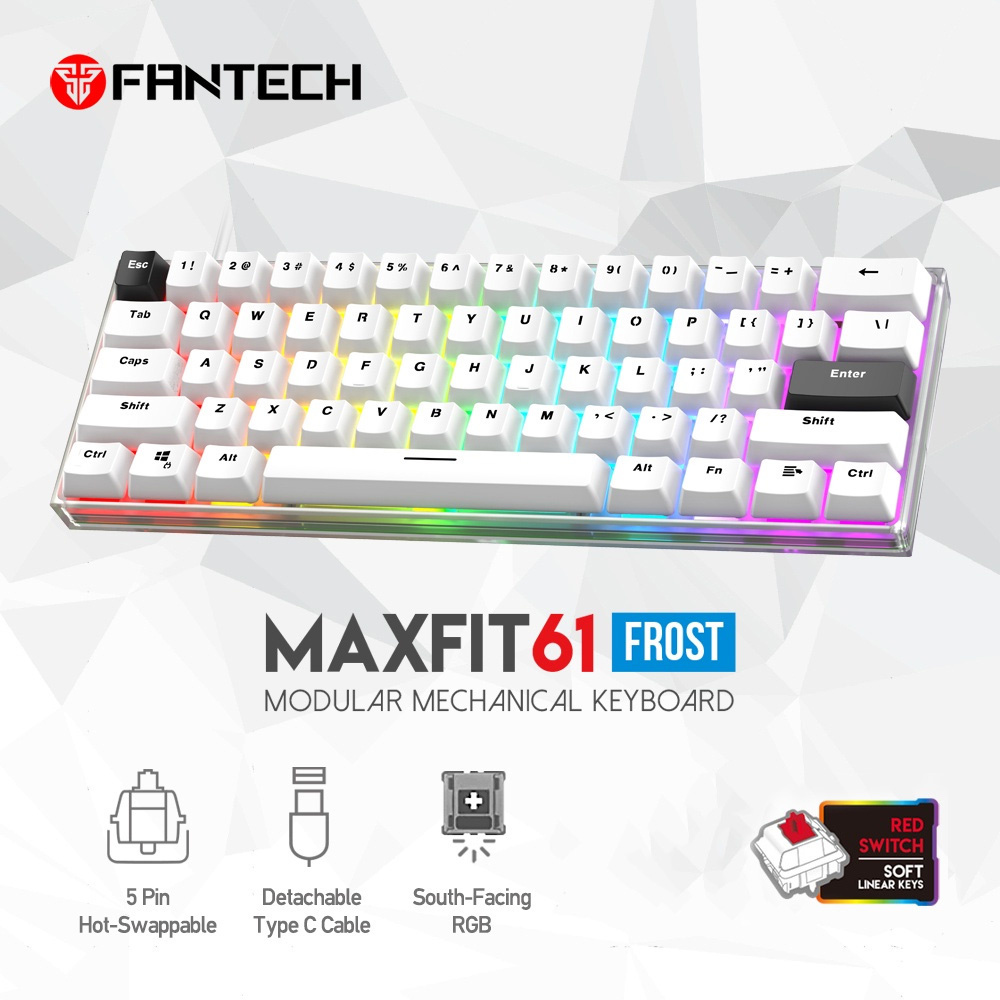Tastatura Mehanicka Gaming Fantech MK857 RGB Maxfit61 FROST Space Edition (Red switch)