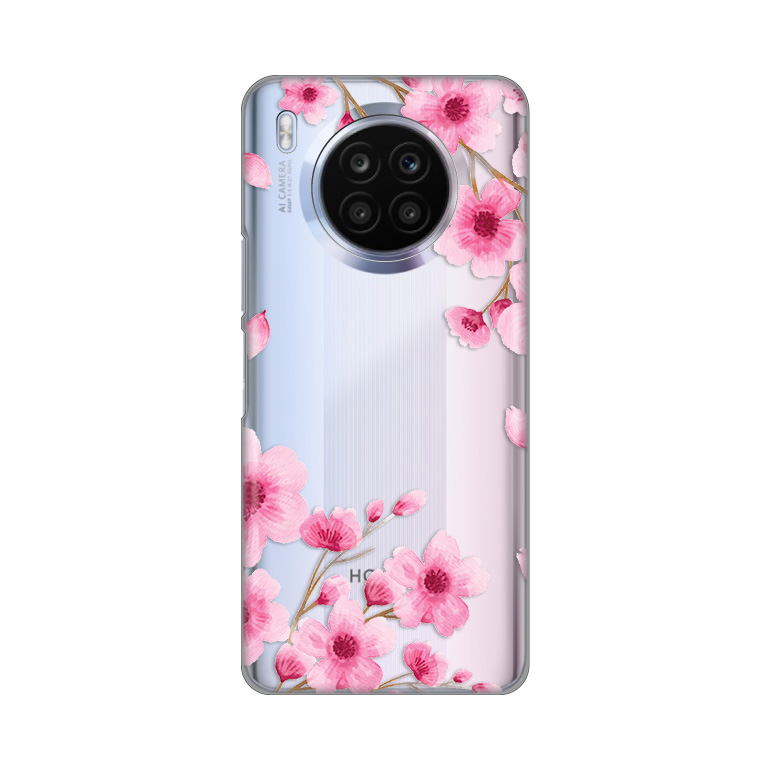 Maska(futrola) Silikonska Print Skin za Huawei Honor 50 Lite/Nova 8i Rose flowers