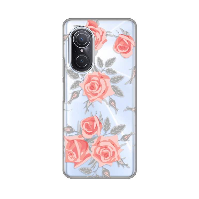 Maska(futrola) Silikonska Print Skin za Huawei Nova 9 SE Elegant Roses