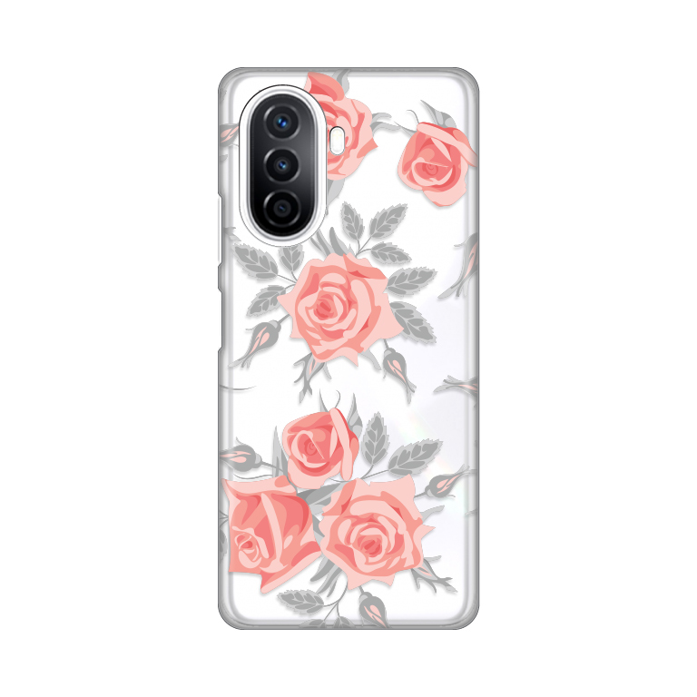 Maska(futrola) Silikonska Print Skin za Huawei Nova Y70/Y70 Plus Elegant Roses