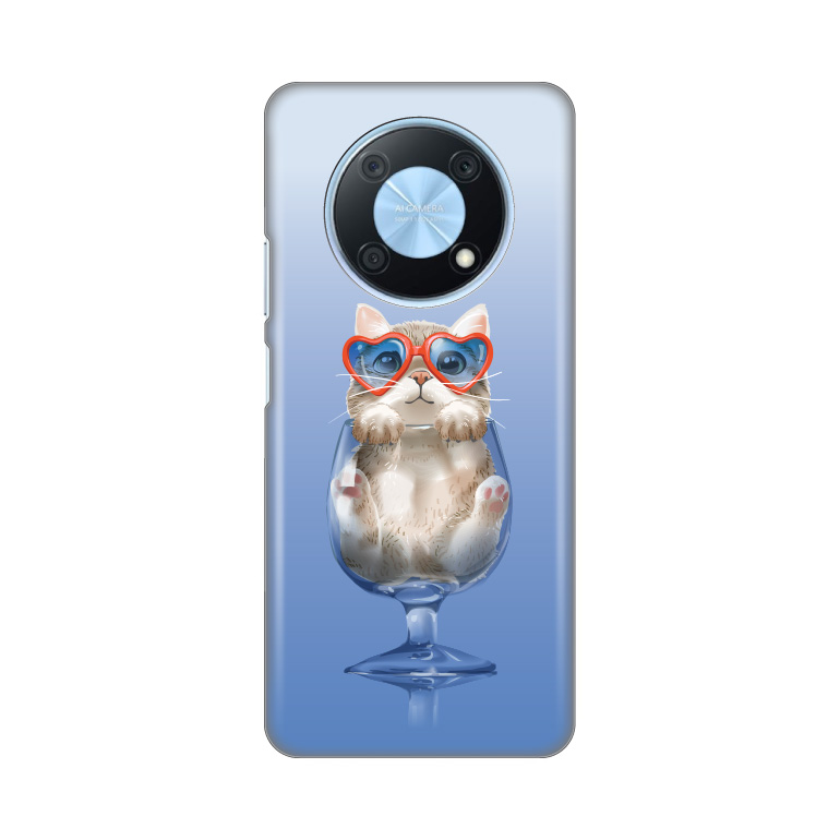 Maska(futrola) Silikonska Print za Huawei Y90 Funny Cat