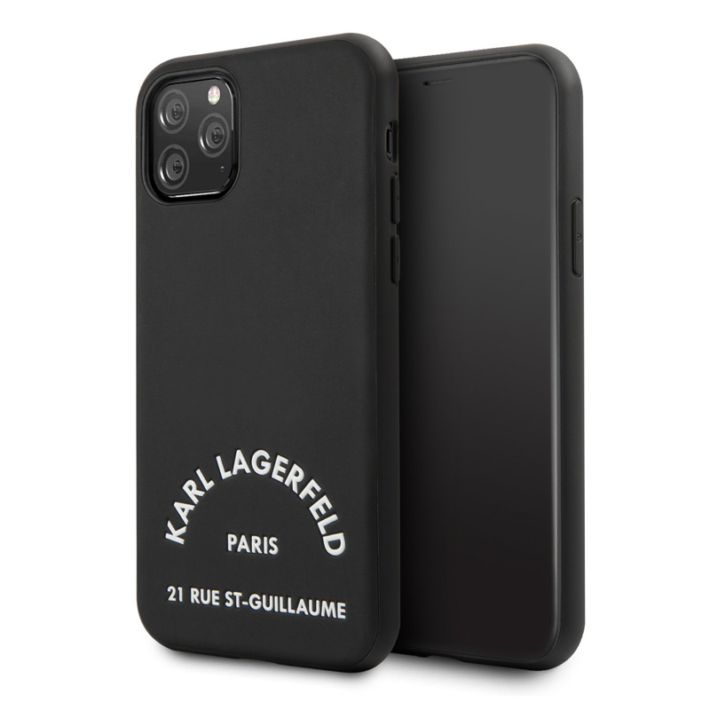 Maska(futrola) Karl Lagerfeld PU Leather ST Guillame za iPhone 11 Pro Max 6.5 crna (KLHCN65NYBK)