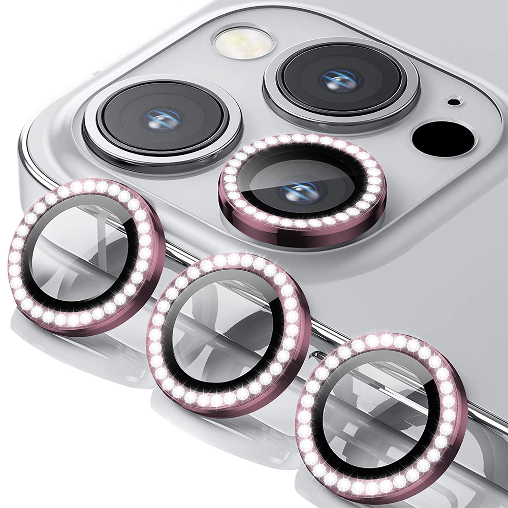 Zastita za kameru DIAMOND PREMIUM za Iphone 13 Pro pink