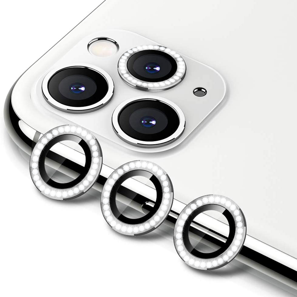 Zastita za kameru DIAMOND PREMIUM za Iphone 11 Pro srebrna
