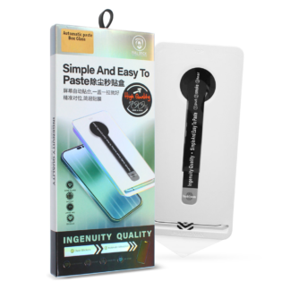 Tempered glass 2.5D Automatic paste box za iPhone 12/12 Pro 6.1 crni