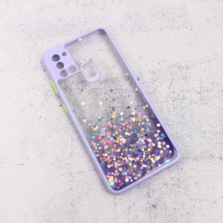 Maska(futrola) Frame Glitter za Samsung A217F Galaxy A21s ljubicasta