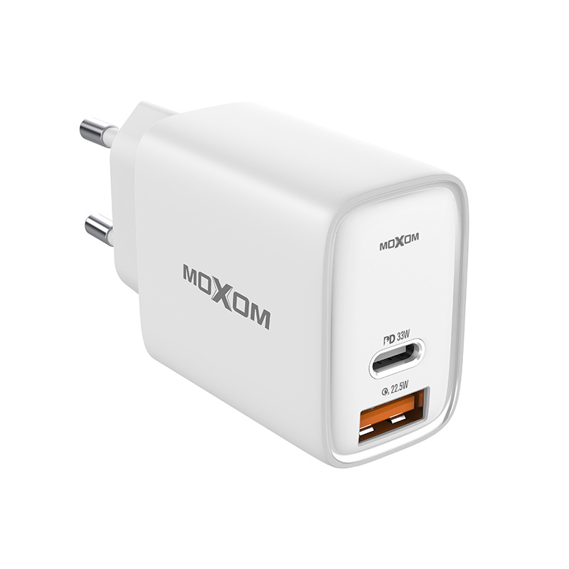 Kuciste punjaca Moxom MX-HC90 PD+USB 33W belo