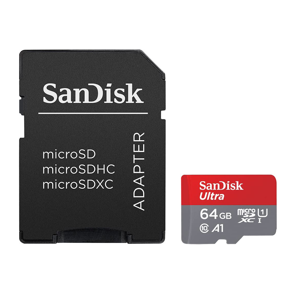 Memorijska kartica SanDisk SDHC 64GB Ultra Micro SD 140MB/s Class 10 sa adapterom (SDSQUAB-064G-GN6MA)