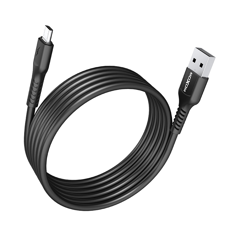 USB data kabal Moxom MX-CB125 3A micro-USB 1m crni