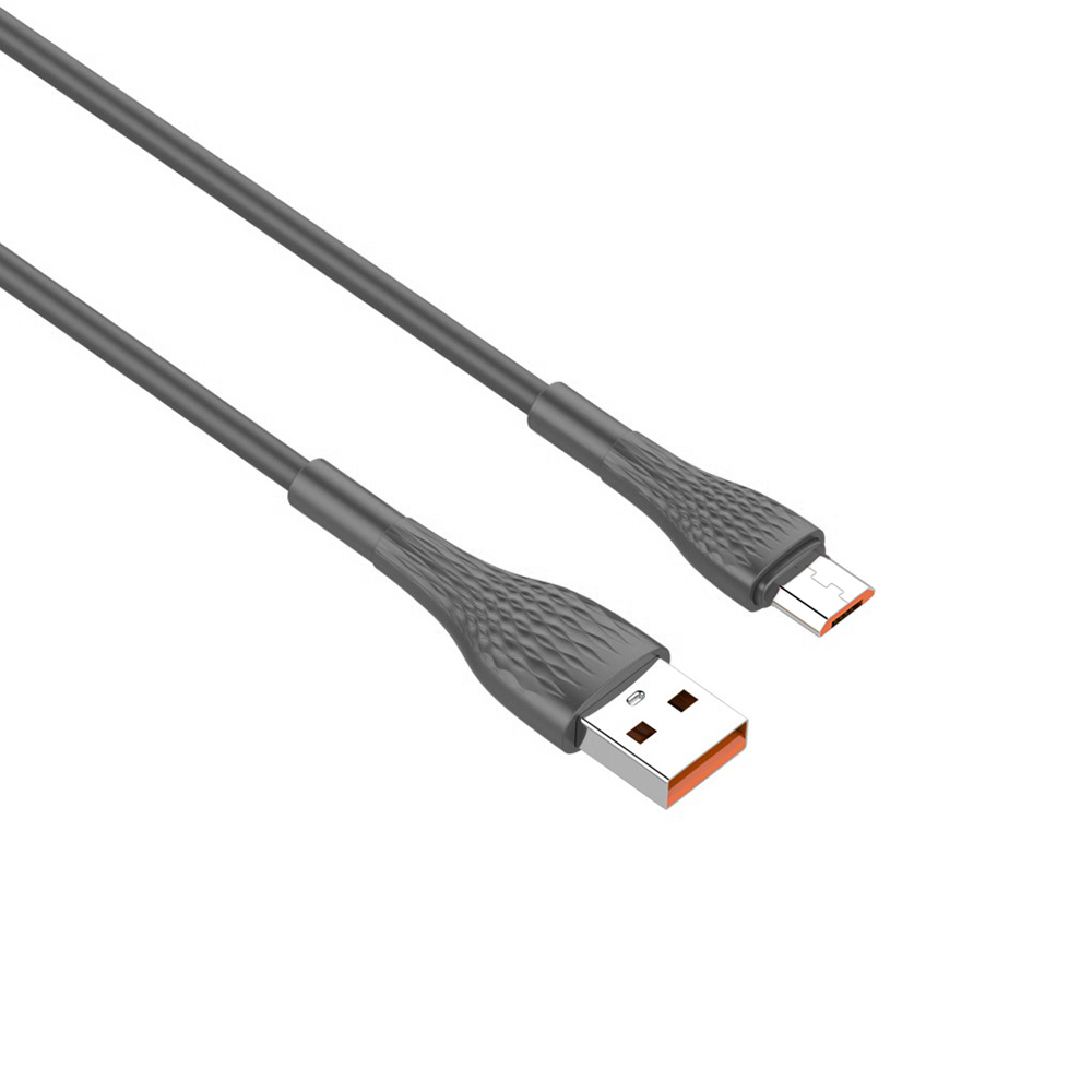 USB data kabal LDNIO LS672 micro-USB 30w 2m sivi