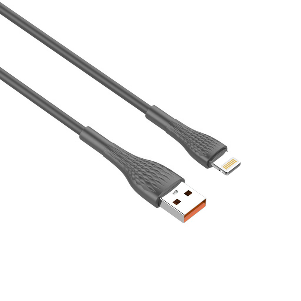 USB data kabal LDNIO LS672 lightning 30w 2m sivi