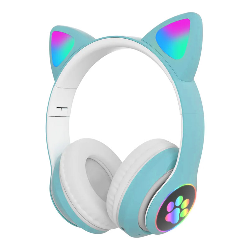 Bluetooth slusalice Cat Ear plave