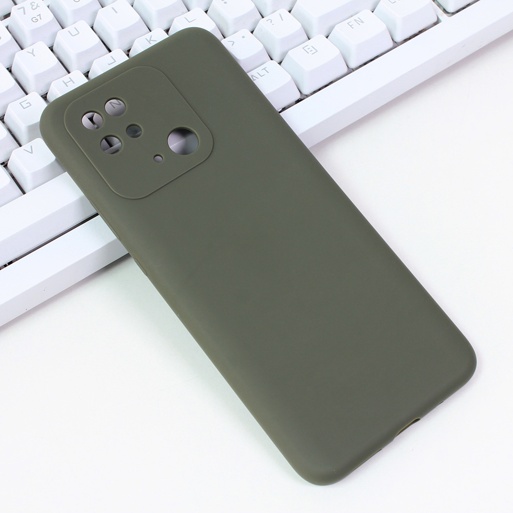 Maska(futrola) Summer color za Xiaomi Redmi 10C maslinasto zelena