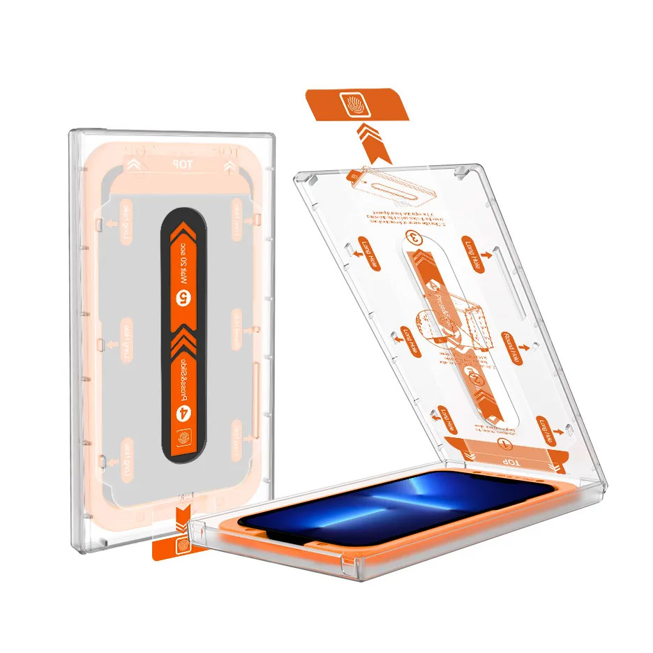 Tempered glass 2.5D dust free Box za iPhone 13 Pro Max/14 Plus 6.7 crni