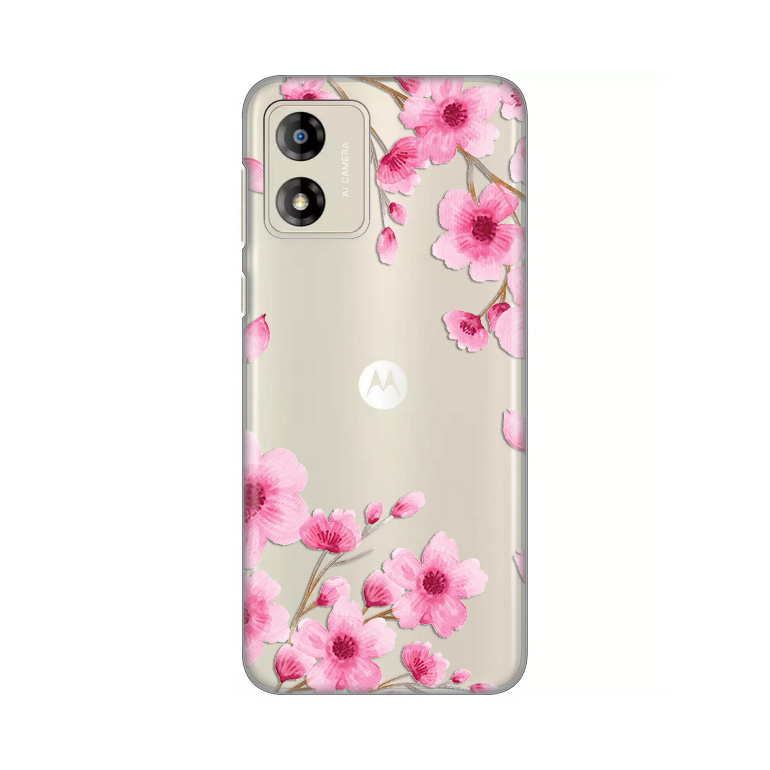 Maska(futrola) Silikonska Print Skin za Motorola Moto E13 Rose flowers