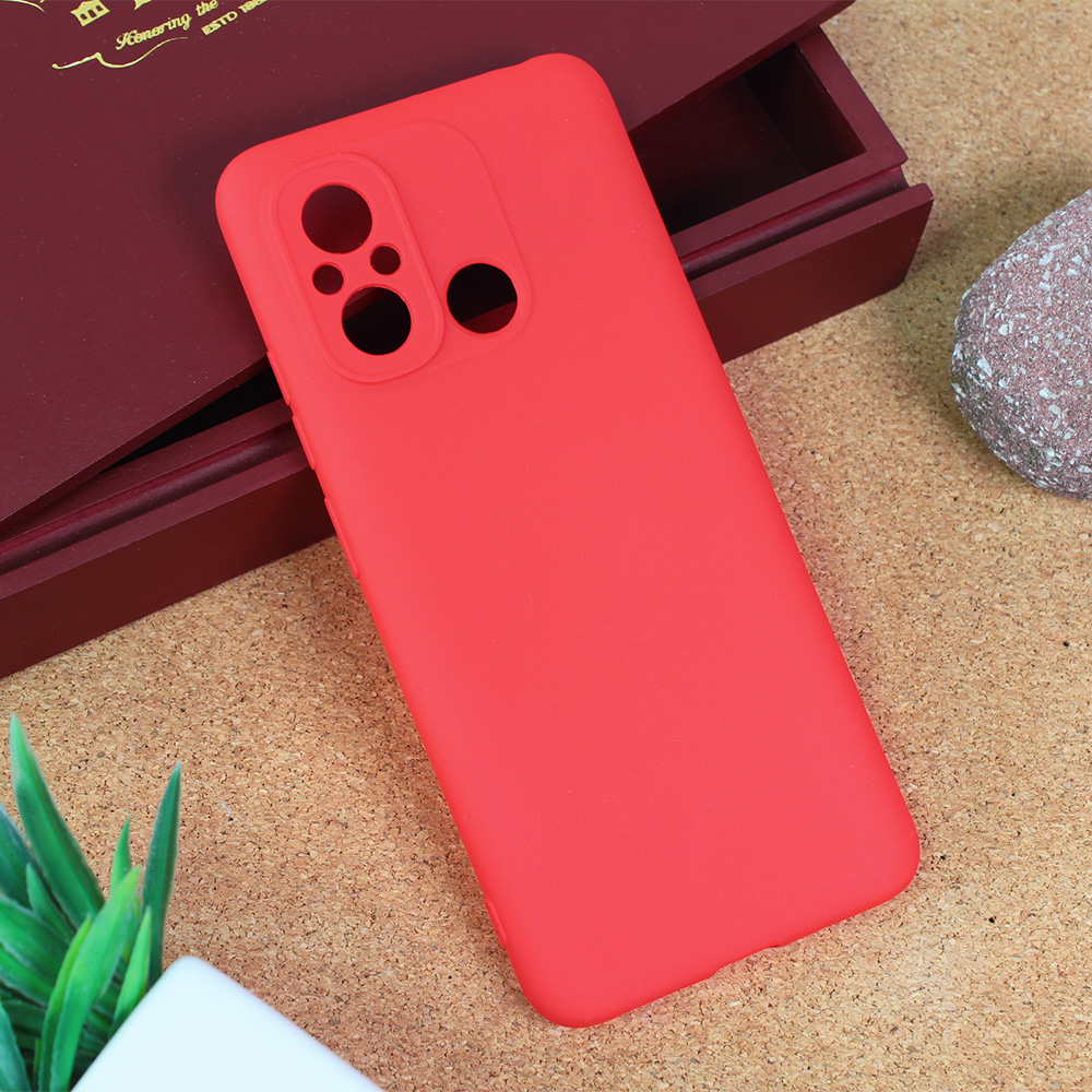 Maska(futrola) Teracell Giulietta za Xiaomi Redmi 12C mat crvena
