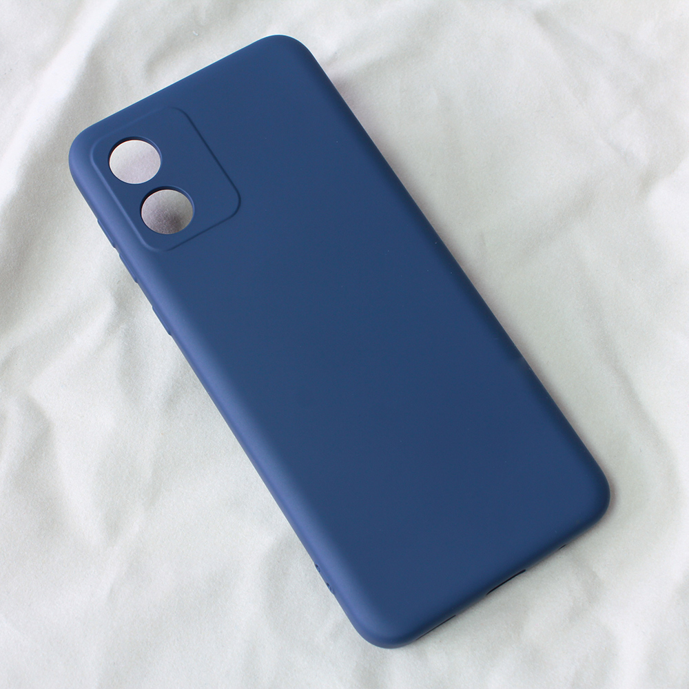 Maska(futrola) Teracell Soft Velvet za Motorola Moto E13 tamno plava