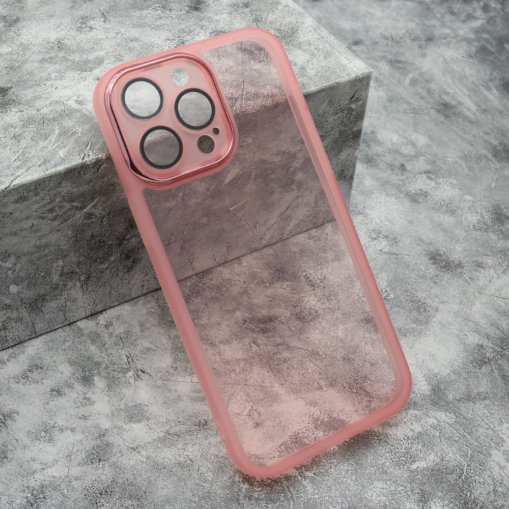Futrola TRANSPARENT COLOR za iPhone 14 Pro Max (6.7) roze