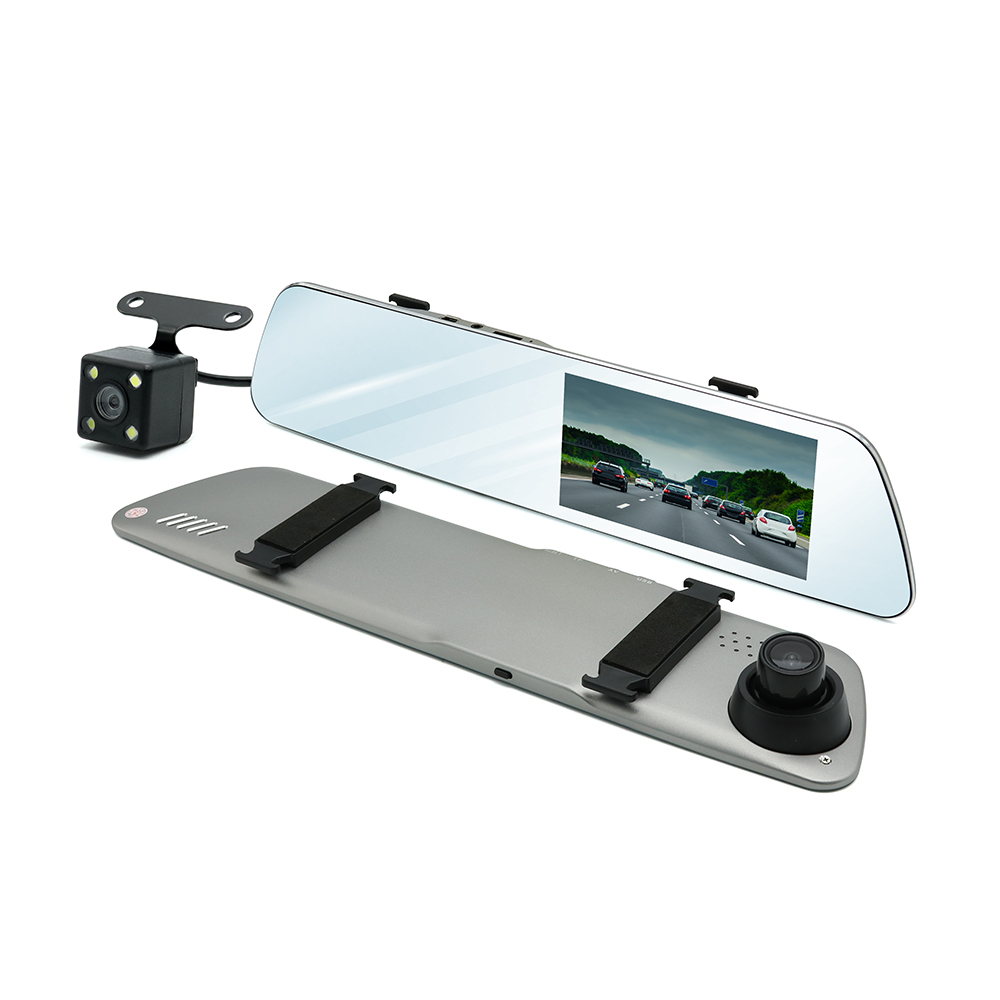 Auto kamera L1038 dual lens za retrovizor + rikverc kamera