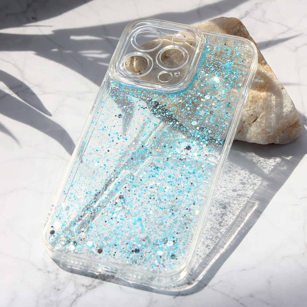 Maska(futrola) Glitter za iPhone 13 Pro 6.1 plava