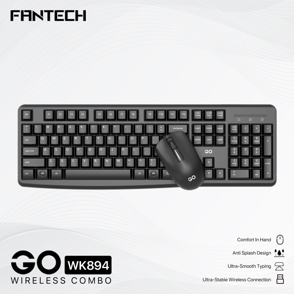 Combo mis tastatura wireless Fantech WK-894 crni