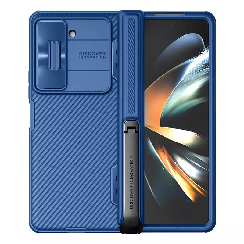 Maska(futrola) Nillkin CamShield Fold za Samsung F946B Galaxy Z Fold 5 (with stand) plava